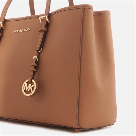 michael kors jet set large leather tote bag|Michael Kors travel tote large.